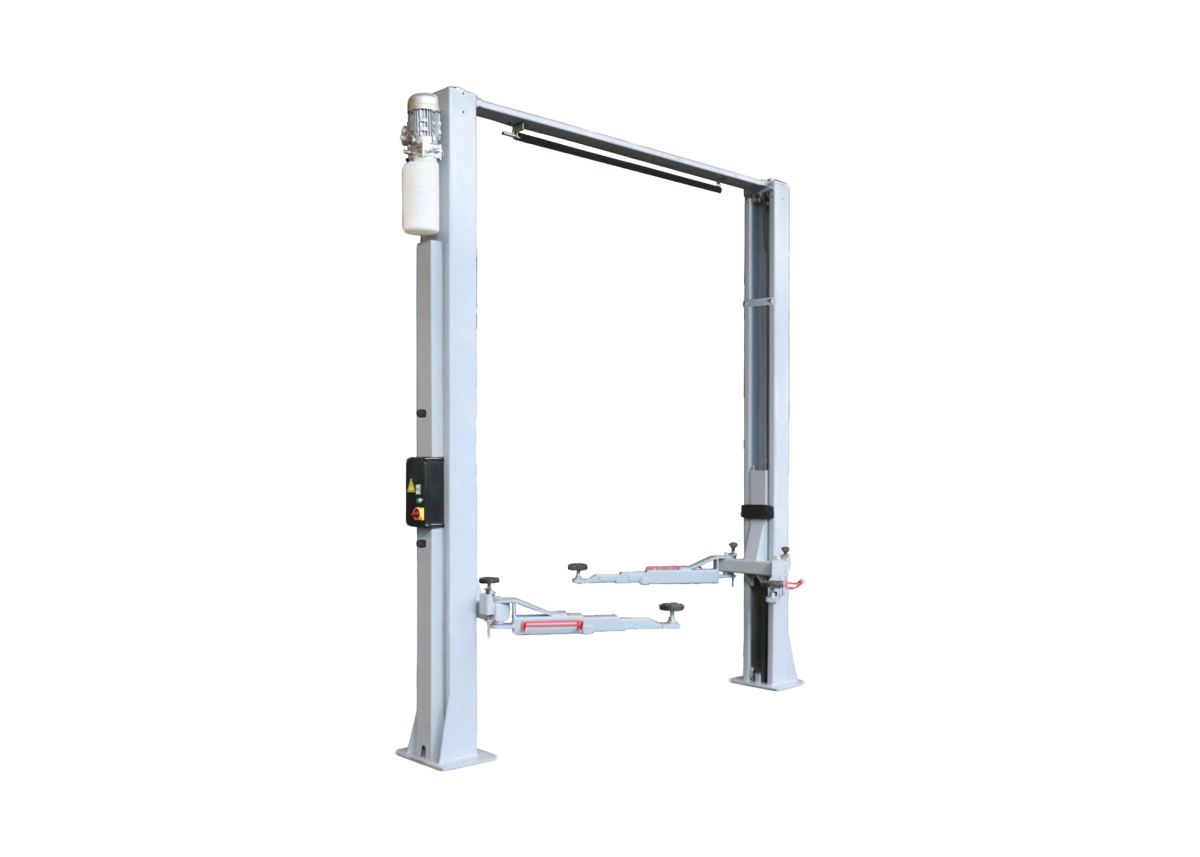 Hydraulic 2 Post Lift with Top Bar - Manual